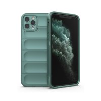 Newface iPhone 11 Pro Max Kılıf Optimum Silikon - Koyu Yeşil
