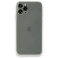 Newface iPhone 11 Pro Max Kılıf PP Ultra İnce Kapak - Beyaz
