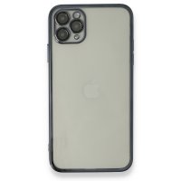Newface iPhone 11 Pro Max Kılıf Razer Lensli Silikon - Siyah