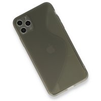 Newface iPhone 11 Pro Max Kılıf S Silikon - Gri