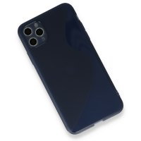 Newface iPhone 11 Pro Max Kılıf S Silikon - Mavi