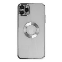 Newface iPhone 11 Pro Max Kılıf Slot Silikon - Gümüş