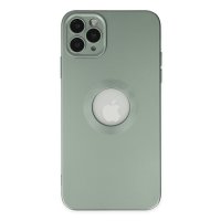 Newface iPhone 11 Pro Max Kılıf Vamos Lens Silikon - Yeşil