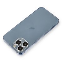 Newface iPhone 11 Pro Max Metal Kamera Lens Koruma Cam - Gümüş