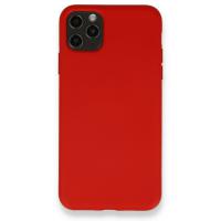 Newface iPhone 11 Pro Max Kılıf Nano içi Kadife  Silikon - Kırmızı