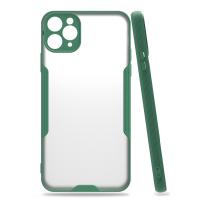 Newface iPhone 11 Pro Max Kılıf Platin Silikon - Yeşil