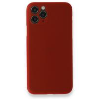 Newface iPhone 11 Pro Max Kılıf PP Ultra İnce Kapak - Kırmızı
