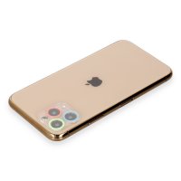 Newface iPhone 11 Pro Max Renkli Kamera Lens Koruma Cam - Mavi-Yeşil