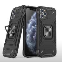 Newface iPhone 11 Pro Max Kılıf Zegna Yüzüklü Silikon Kapak - Siyah