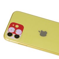 Newface iPhone 11 Rainbow Kamera Lens Koruma Cam - Kırmızı