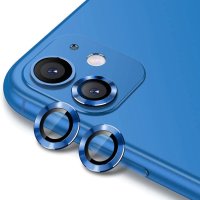 Newface iPhone 11 Valdez Metal Kamera Lens - Mavi