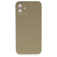 Newface iPhone 12 Kılıf 360 Full Body Silikon Kapak - Gold