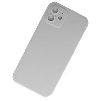 Newface iPhone 12 Kılıf 360 Full Body Silikon Kapak - Gümüş