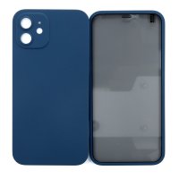 Newface iPhone 12 Kılıf 360 Hayalet Full Body Silikon Kapak - Açık Mavi