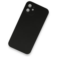 Newface iPhone 12 Kılıf 360 Hayalet Full Body Silikon Kapak - Siyah