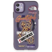 Newface iPhone 12 Kılıf Apollo Magneticsafe Desenli Kapak - Apollo Mor - 2