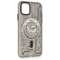 Newface iPhone 12 Kılıf Apollo Magneticsafe Desenli Kapak - Apollo Siyah - 1