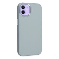 Newface iPhone 12 Kılıf Asya Deri Silikon - Sierra Blue