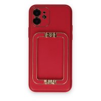 Newface iPhone 12 Kılıf Coco Elit Kapak - Kırmızı