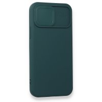 Newface iPhone 12 Kılıf Color Lens Silikon - Yeşil