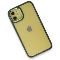 Newface iPhone 12 Kılıf Dora Kapak - Haki Yeşil