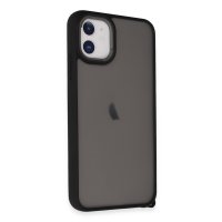 Newface iPhone 12 Kılıf Elegant Kapak - Siyah