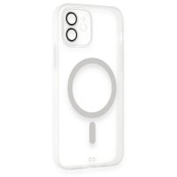 Newface iPhone 12 Kılıf Grand Magneticsafe Kapak - Şeffaf