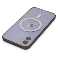 Newface iPhone 12 Kılıf Grand Magneticsafe Kapak - Siyah