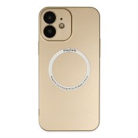 Newface iPhone 12 Kılıf Jack Magneticsafe Lens Silikon - Gold