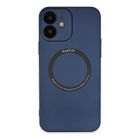 Newface iPhone 12 Kılıf Jack Magneticsafe Lens Silikon - Lacivert