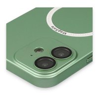 Newface iPhone 12 Kılıf Jack Magneticsafe Lens Silikon - Yeşil