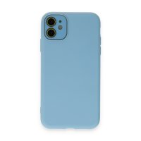 Newface iPhone 12 Kılıf Lansman Glass Kapak - Mavi