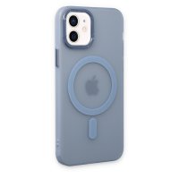 Newface iPhone 12 Kılıf Lodos Magneticsafe Mat Kapak - Sierra Blue