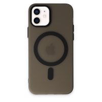 Newface iPhone 12 Kılıf Lodos Magneticsafe Mat Kapak - Siyah