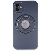 Newface iPhone 12 Kılıf Lukka Magneticsafe Kapak - Lacivert