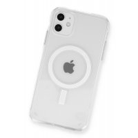 Newface iPhone 12 Kılıf Magneticsafe Şeffaf Silikon - Şeffaf