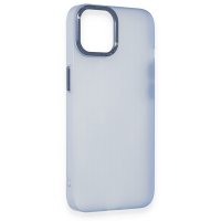 Newface iPhone 12 Kılıf Modos Metal Kapak - Mavi