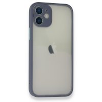 Newface iPhone 12 Kılıf Montreal Silikon Kapak - Gri