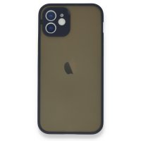 Newface iPhone 12 Kılıf Montreal Silikon Kapak - Lacivert