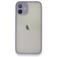 Newface iPhone 12 Kılıf Montreal Silikon Kapak - Mor