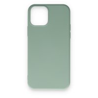 Newface iPhone 12 Kılıf Nano içi Kadife  Silikon - Su Yeşili