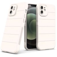 Newface iPhone 12 Kılıf Optimum Silikon - Krem