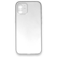Newface iPhone 12 Kılıf PP Ultra İnce Kapak - Beyaz