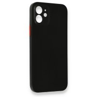 Newface iPhone 12 Kılıf PP Ultra İnce Kapak - Siyah