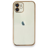 Newface iPhone 12 Kılıf Razer Lensli Silikon - Gold