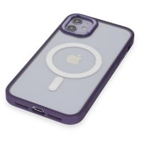 Newface iPhone 12 Kılıf Room Magneticsafe Silikon - Derin Mor