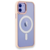 Newface iPhone 12 Kılıf Room Magneticsafe Silikon - Pudra