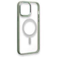 Newface iPhone 12 Kılıf Room Magneticsafe Silikon - Su Yeşili