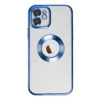 Newface iPhone 12 Kılıf Slot Silikon - Mavi