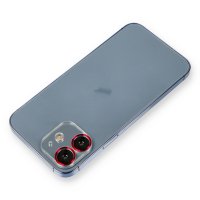 Newface iPhone 12 Metal Kamera Lens Koruma Cam - Kırmızı
